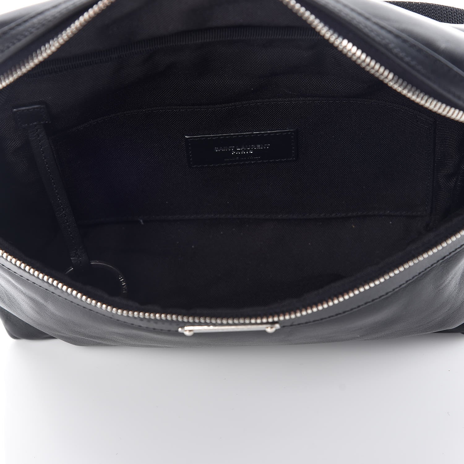 Saint Laurent Calfskin City Belt Bag Black 7 of 9