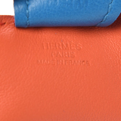 Hermes Milo Lambskin Grigri Rodeo Horse Bag Charm PM Orange Poppy Bleu Zanzibar Rose Azalee 3 of 5