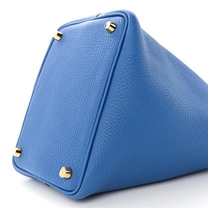 Hermes Taurillon Clemence Picotin Lock 18 PM Mykonos 9 of 10