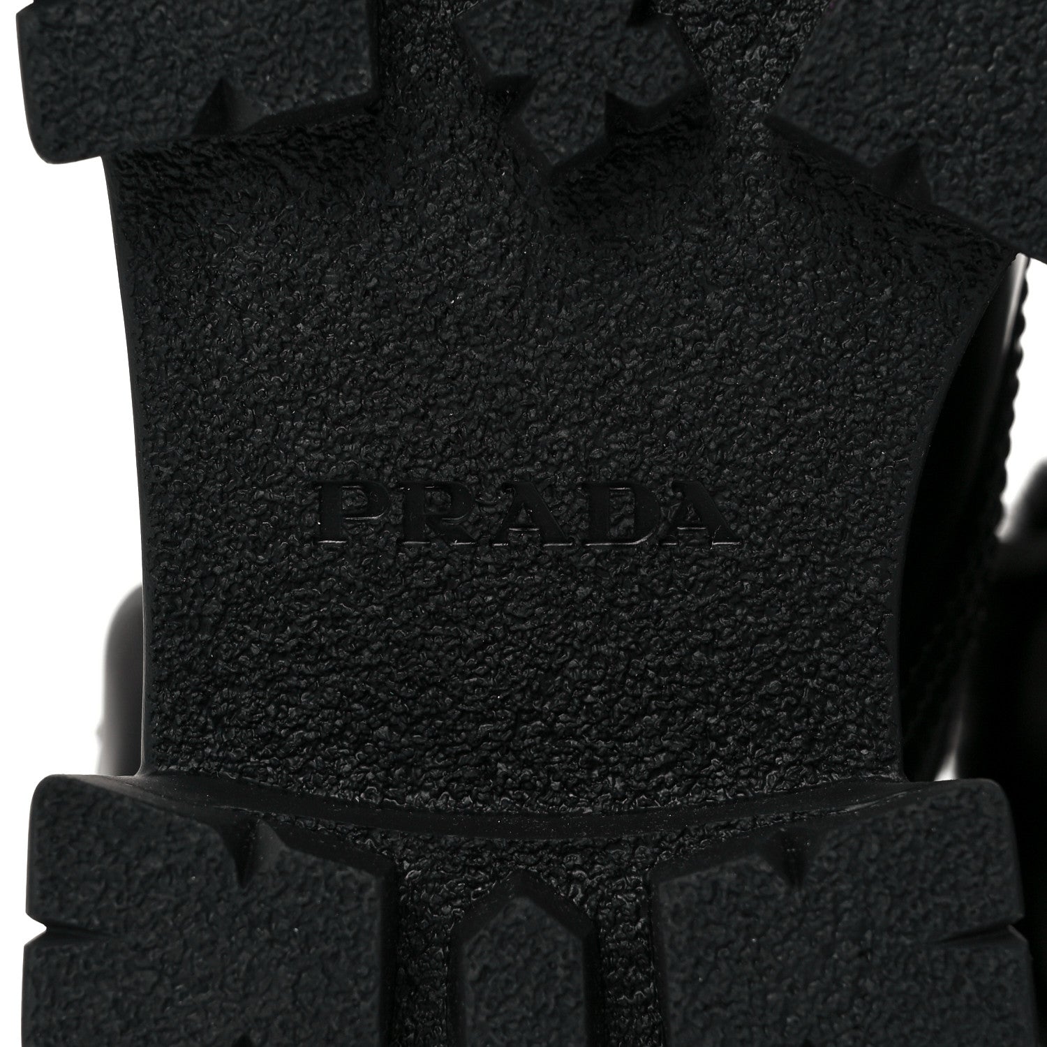 Prada Spazzolato Rois Nylon Shearling Metal Triangle Logo Monolith Pouch Pocket 55mm Boots 36.5 Black 7 of 8