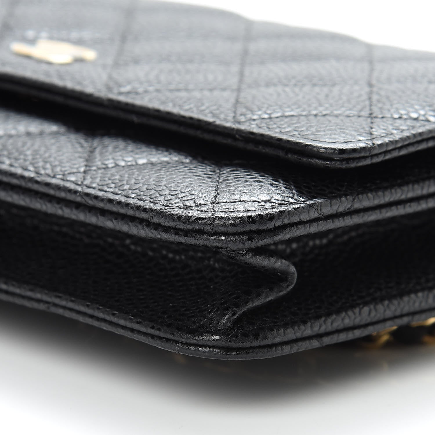 Chanel Caviar Quilted Wallet On Chain WOC Black 11 of 12