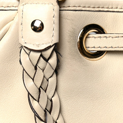 Gucci Calfskin Peggy Braided Tote Off White 6 of 6