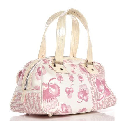 Christian Dior Canvas Monogram Floral Bowler Pink 3 of 20