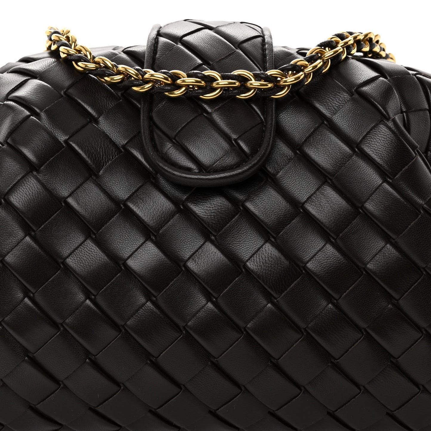 Nappa Intrecciato Teen The Lauren 1980 Clutch With Chain Fondant