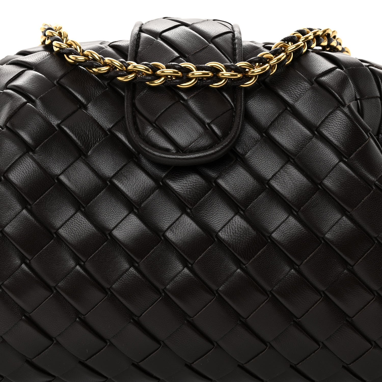 Bottega Veneta Nappa Intrecciato Teen The Lauren 1980 Clutch With Chain Fondant 7 of 9