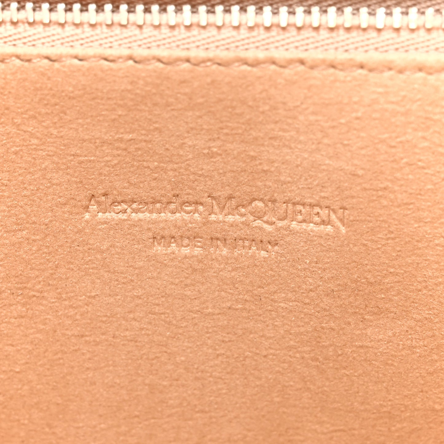 Calfskin Crocodile Embossed Knuckle Flat Clutch White