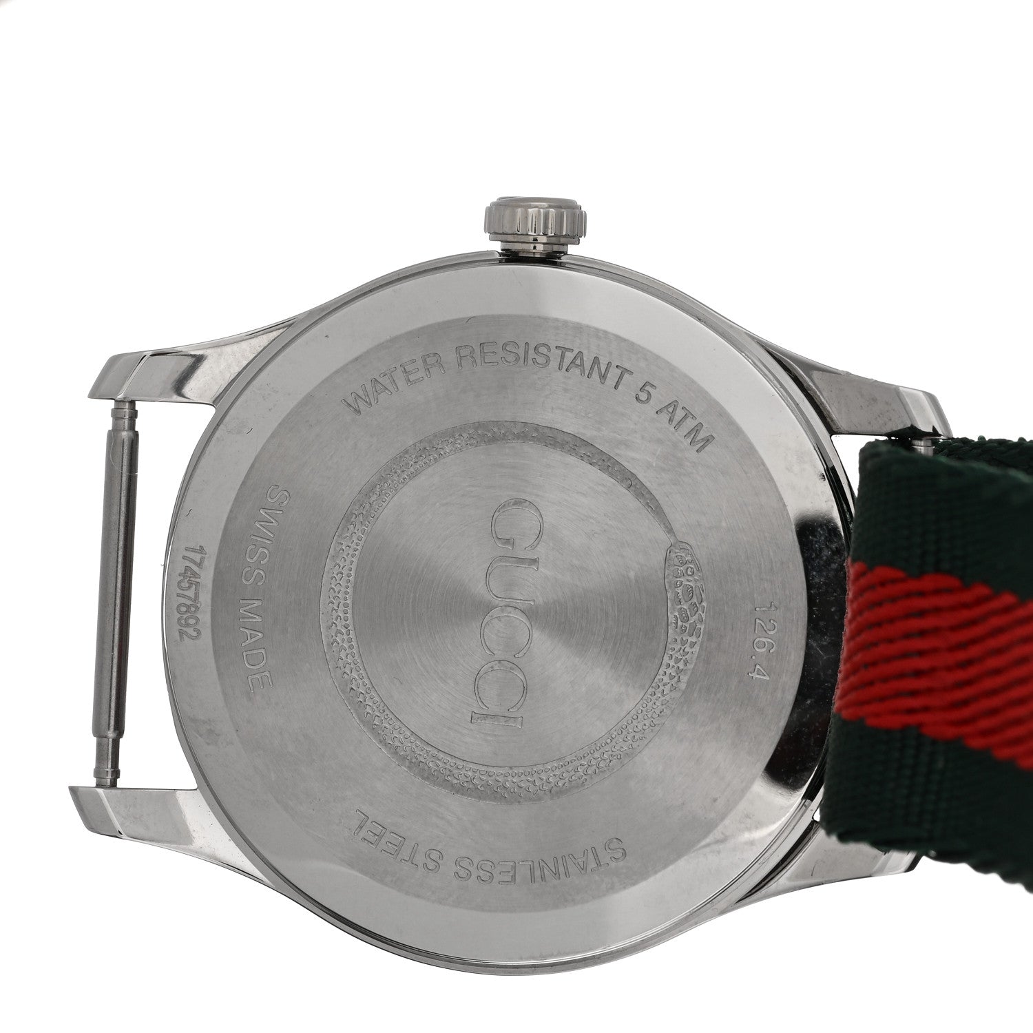 Gucci Stainless Steel Nylon 38mm Le Marche Des Merveilles Bee Quartz Watch Green 4 of 4