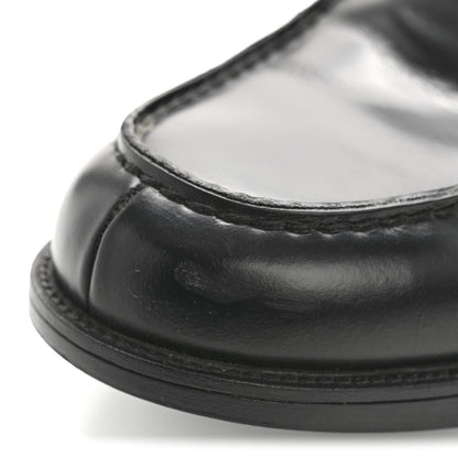 Prada Spazzolato Triangle Logo 50mm Loafers 8 Black 10 of 11