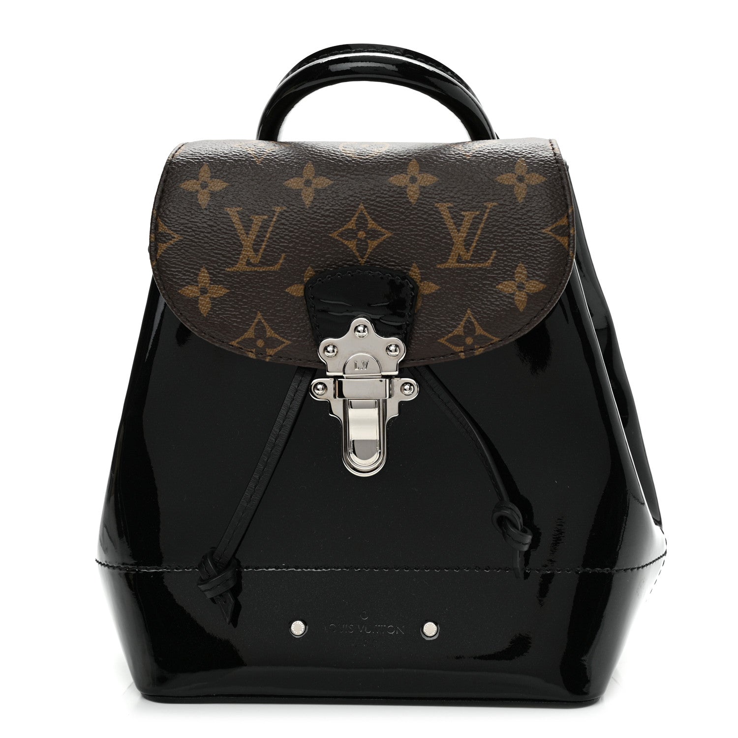 Louis Vuitton Patent Monogram Hot Springs Backpack Black 1 of 10