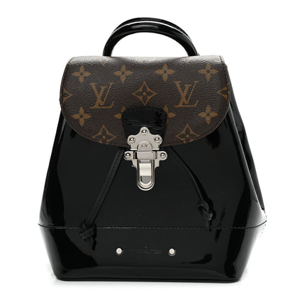 Louis Vuitton Patent Monogram Hot Springs Backpack Black 1 of 10