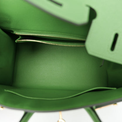 Hermes Epsom Birkin Sellier 25 Vert Yucca 5 of 12