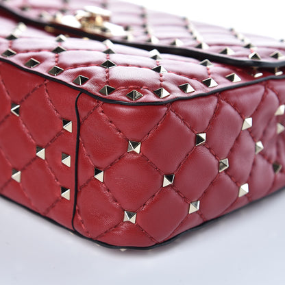 Valentino Garavani Nappa Medium Rockstud Spike Shoulder Bag Rosso Valentino 8 of 8