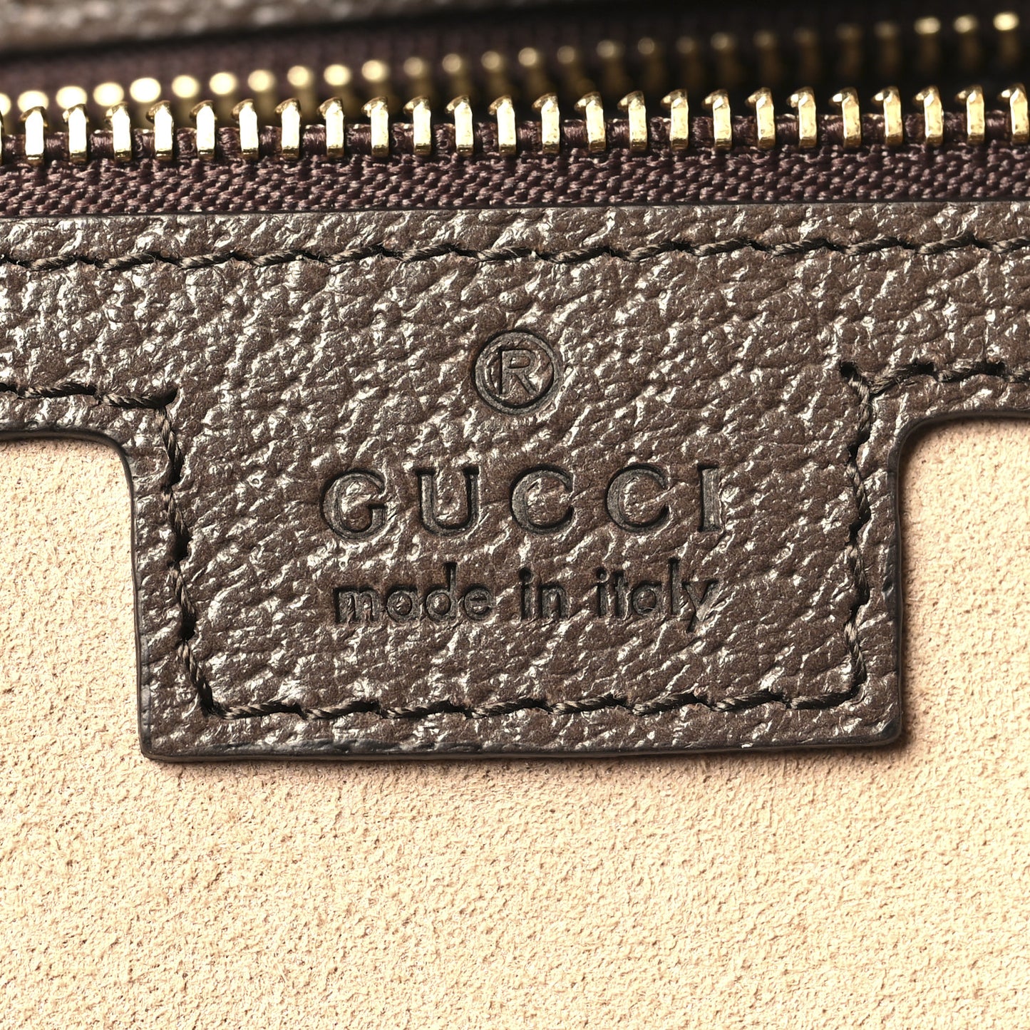 GG Supreme Monogram Medium Ophidia Shopping Tote Brown