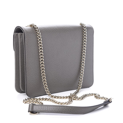 Gucci Dollar Calfskin Small Interlocking G Shoulder Bag Loess 2 of 7
