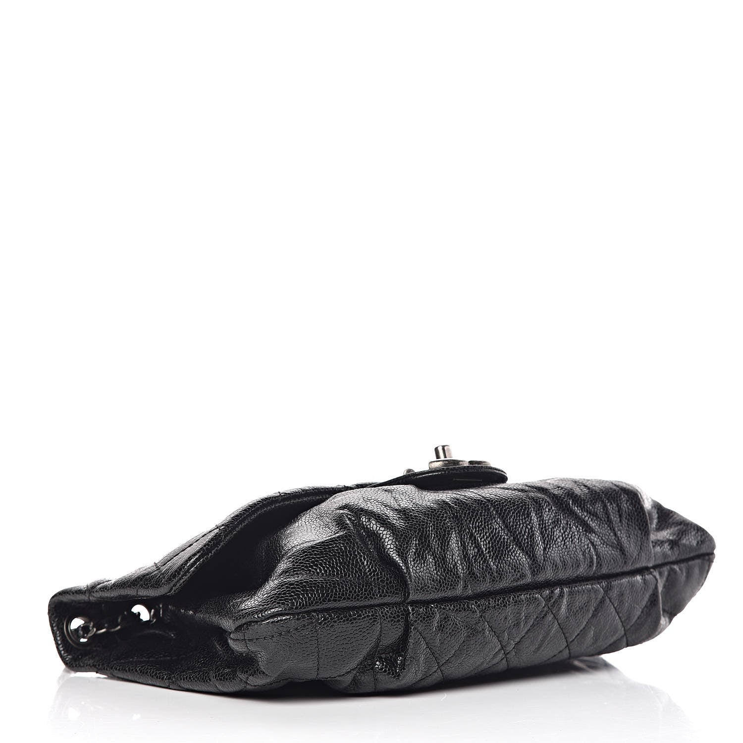 Chanel Caviar Quilted Medium Elastic Flap Black 4 of 9