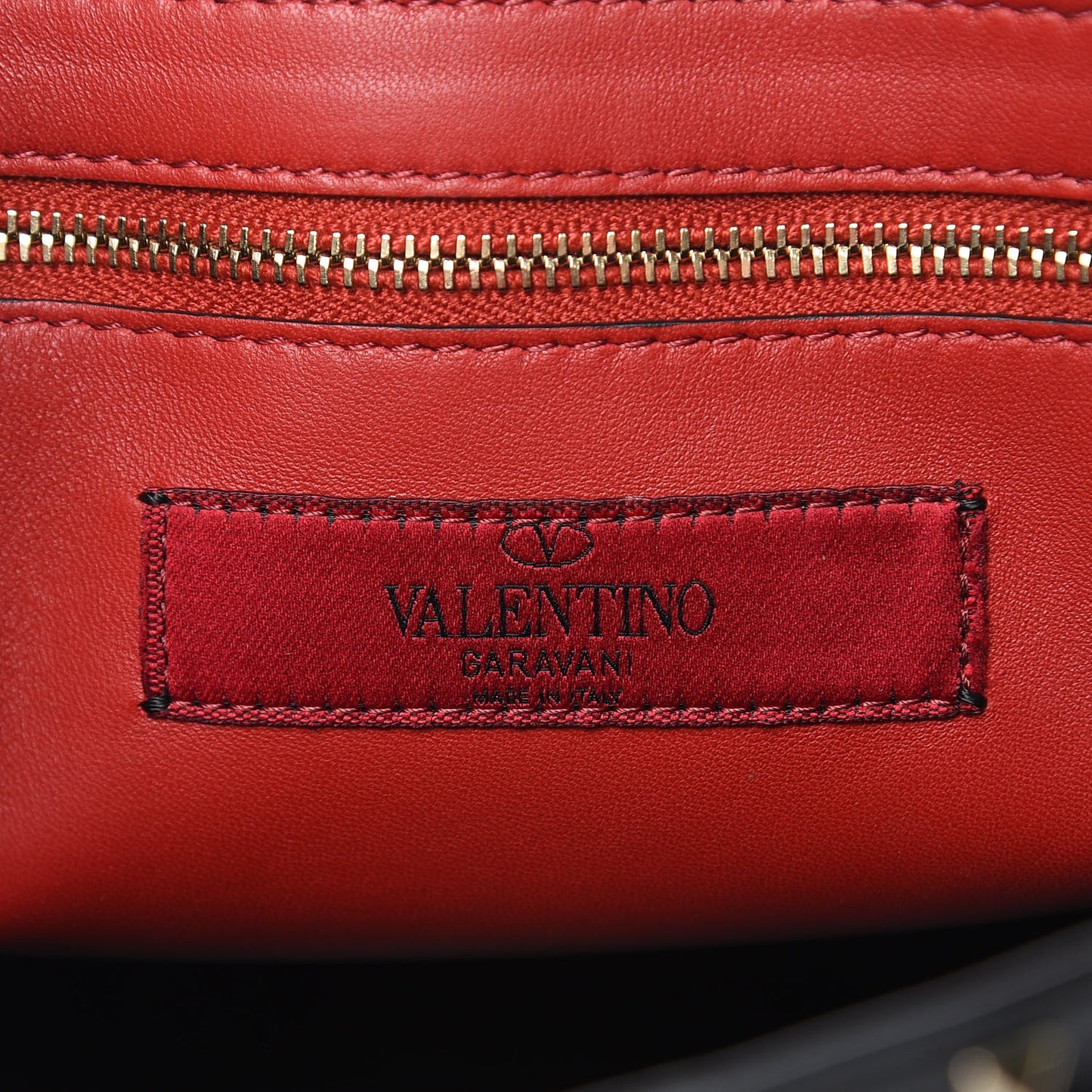 Lambskin Large Rockstud Spike Shoulder Bag Black