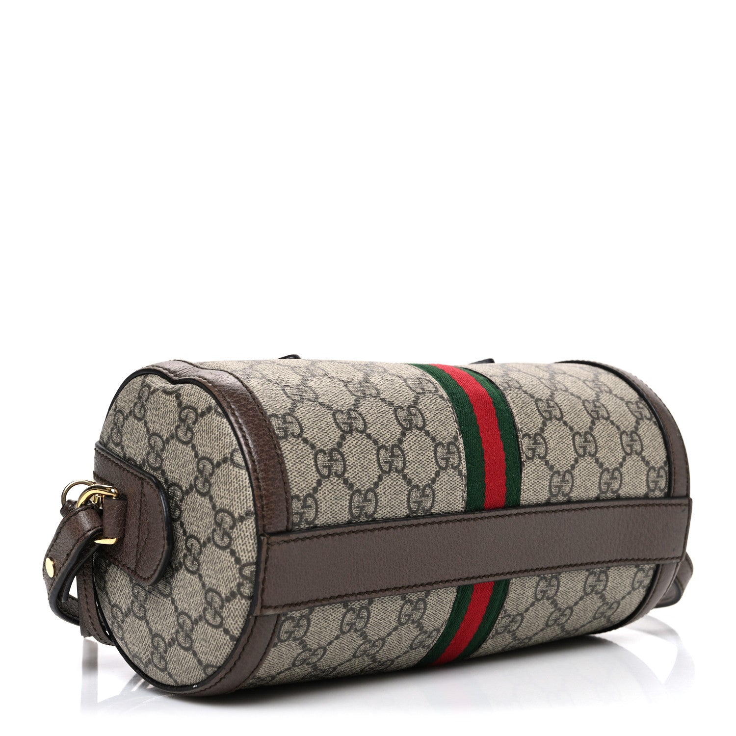 Gucci GG Supreme Monogram Web Small Ophidia Boston Bag Beige New Acero 4 of 11