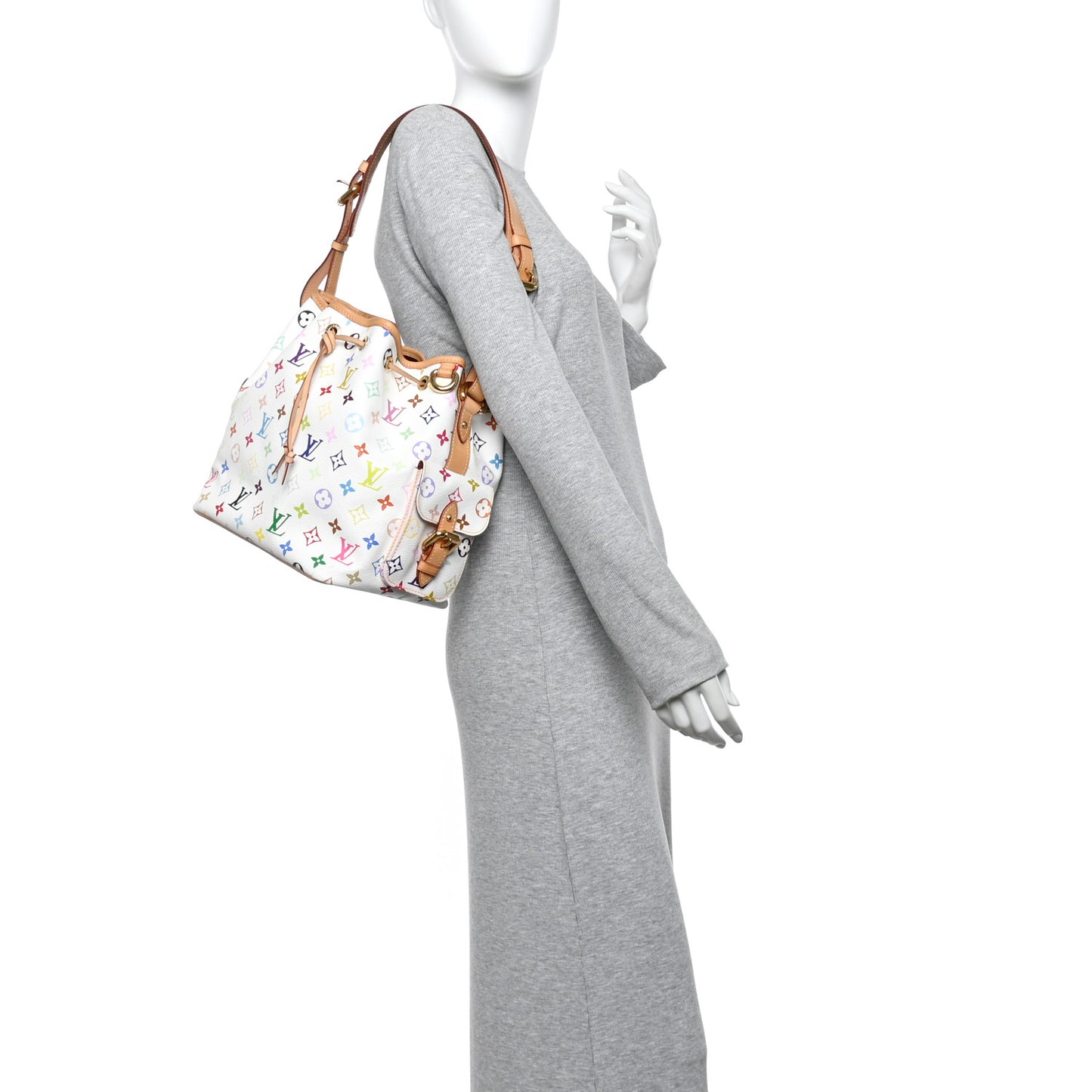 Monogram Multicolor Petit Noe White
