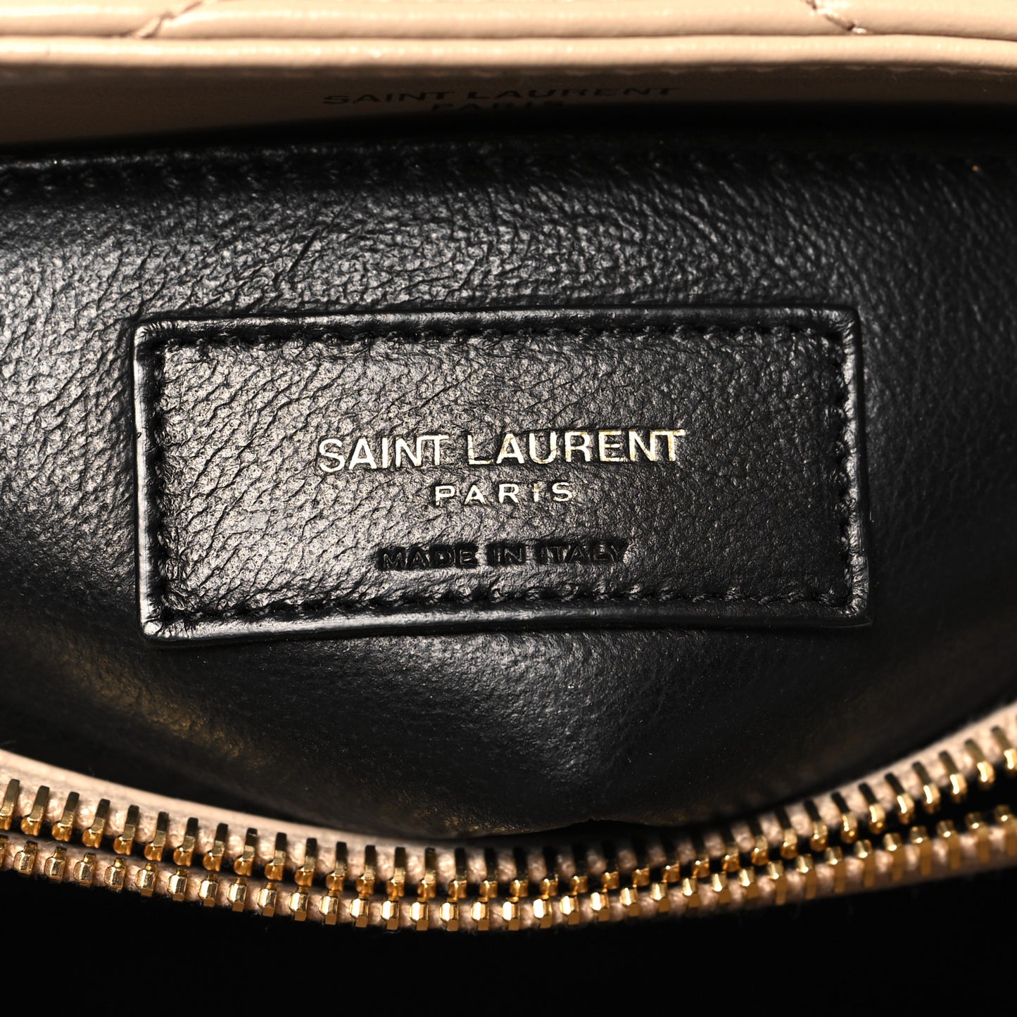 Calfskin Y Quilted Monogram Small Loulou Chain Satchel Dark Beige