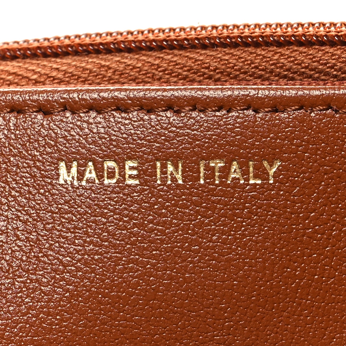 Lambskin Quilted Studded CC Wallet On Chain WOC Light Brown