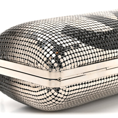 Chanel Metallic Lambskin Perforated Hollywood Clutch Silver 9 of 9