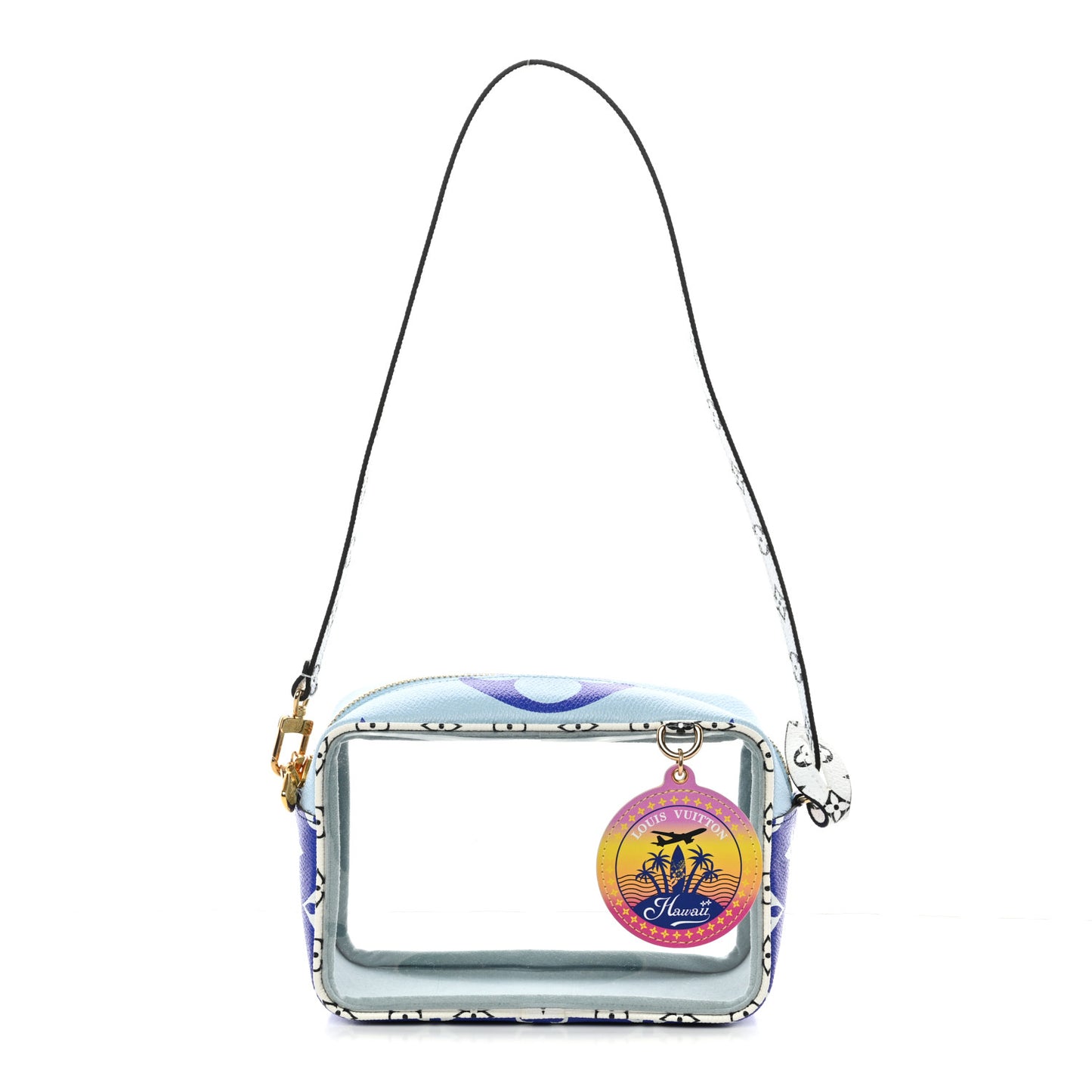 Monogram Giant Hawaii Beach Pouch Blue