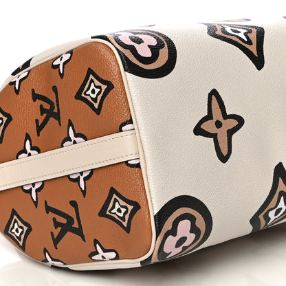 Louis Vuitton Monogram Giant Wild At Heart Speedy Bandouliere 25 Creme 9 of 12