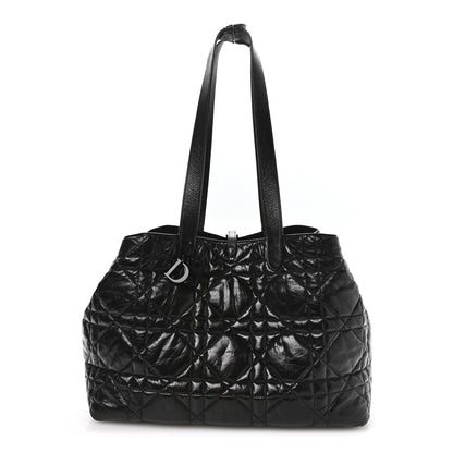 Christian Dior Crinkled Calfskin Macrocannage Large Toujours Black 1 of 11