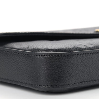 Louis Vuitton Empreinte Pochette Felicie Chain Wallet Black 11 of 13