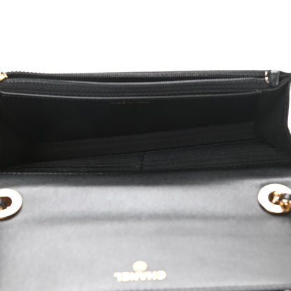 Chanel Lambskin Quilted Trendy CC Wallet On Chain WOC Black 5 of 12