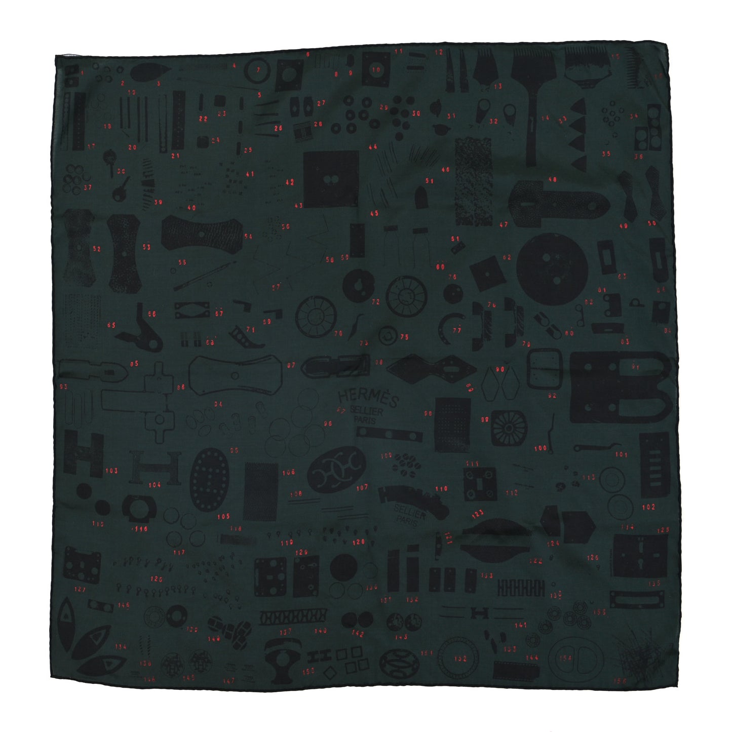 Cotton Silk Tamponnable Remix Scarf 70
