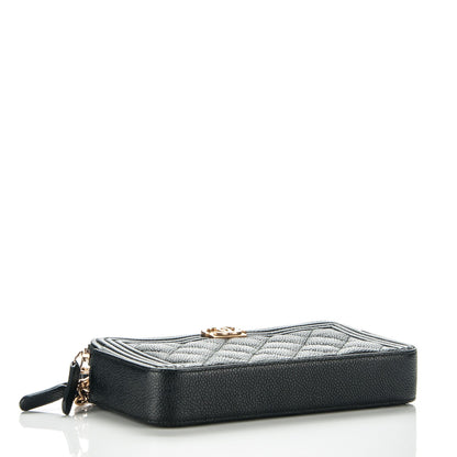 Chanel Caviar Quilted Small Boy Clutch With Chain Black 4 of 8