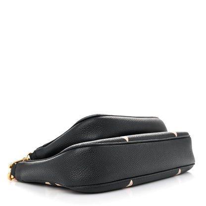 Louis Vuitton Empreinte Monogram Giant Multi Pochette Accessories Black Beige 4 of 12