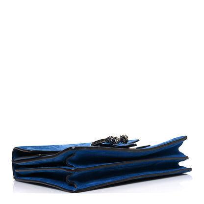 Gucci Suede Medium Dionysus Shoulder Bag Blue 4 of 11