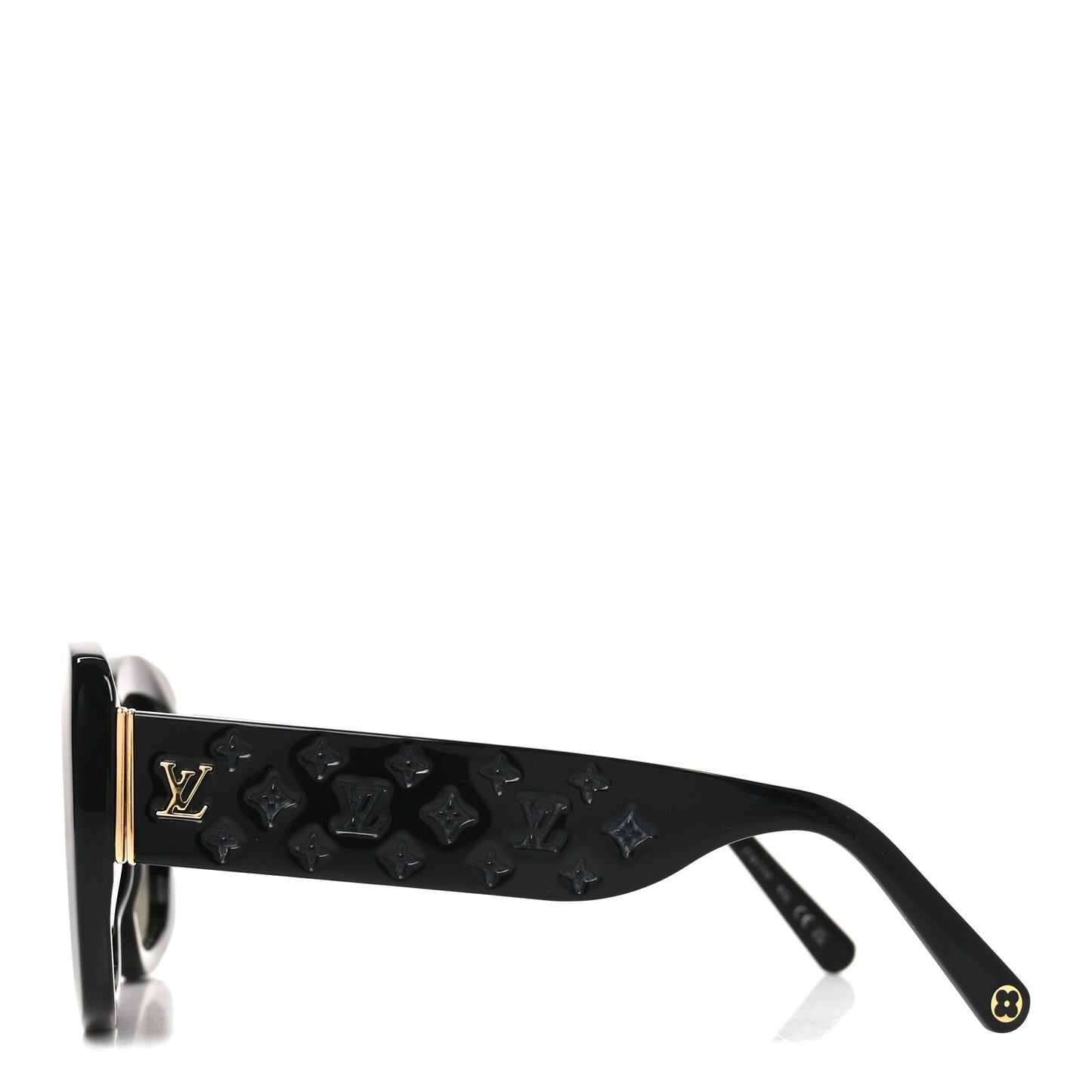 Acetate LV Empreinte Square Sunglasses Z1611W Black