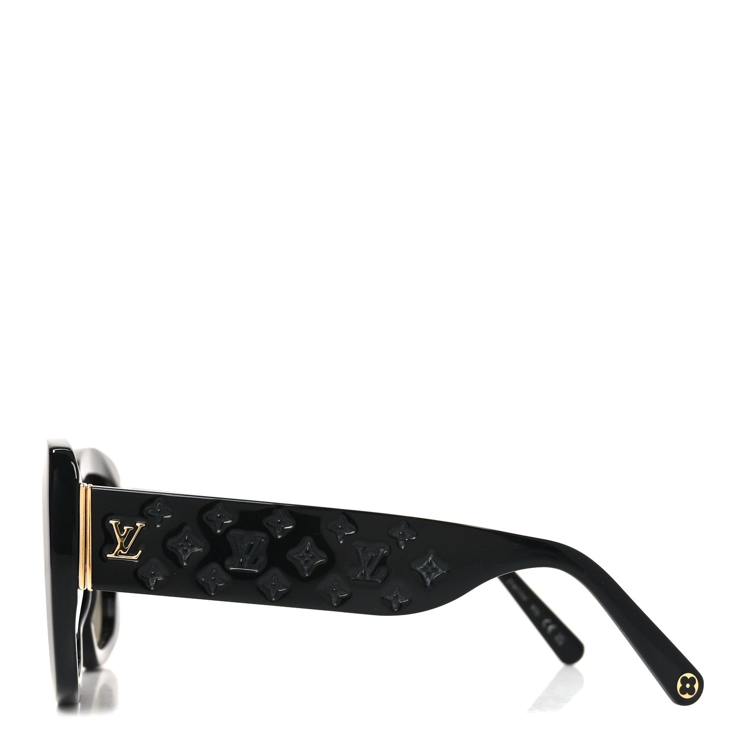 Louis Vuitton Acetate LV Empreinte Square Sunglasses Z1611W Black 3 of 8