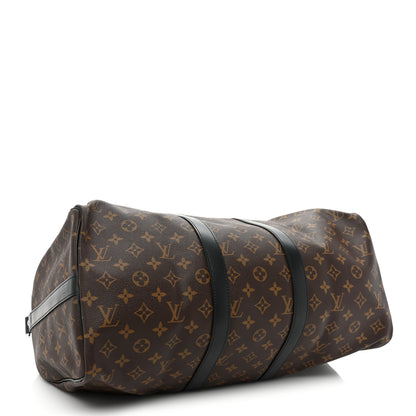 Louis Vuitton Monogram Macassar Keepall Bandouliere 45 4 of 8