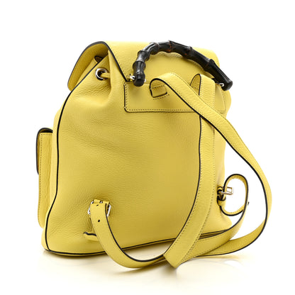 Gucci Cellarius Calfskin Medium Bamboo Backpack Mimosa Flower 3 of 11