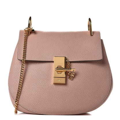 Chloe Grained Lambskin Medium Drew Shoulder Bag Cement Pink 1 of 6