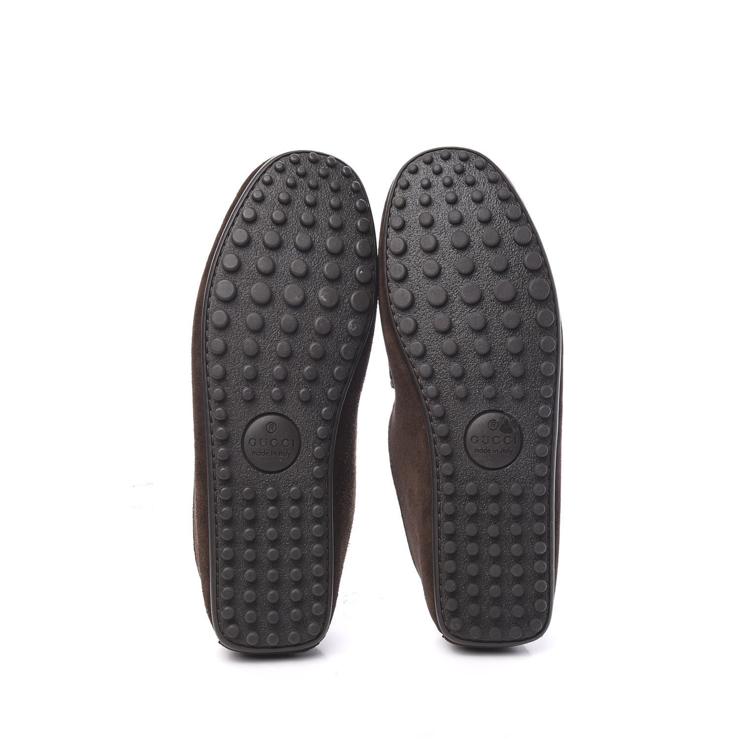 Suede Web Mens Horsebit Driver Loafers 8.5 Cocoa