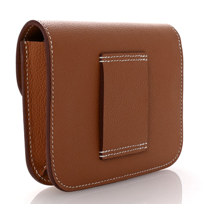 Hermes Evercolor Constance Slim Wallet Gold 3 of 8