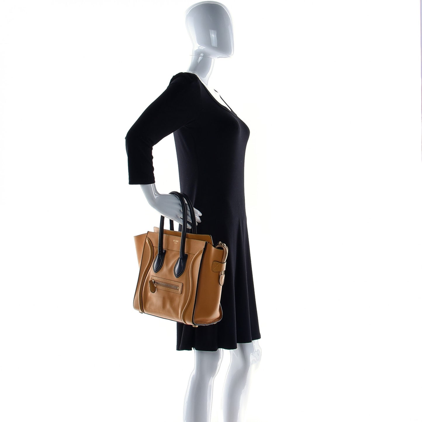 Smooth Calfskin Micro Luggage Amber