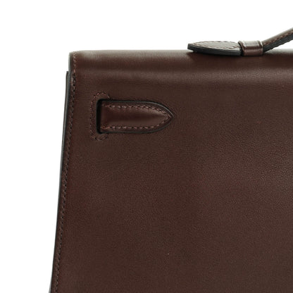 Hermes Swift Kelly Longue Pochette Chocolate 4 of 12