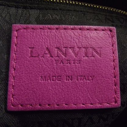 Lanvin Lambskin Amalia Shoulder Bag Magenta 8 of 10