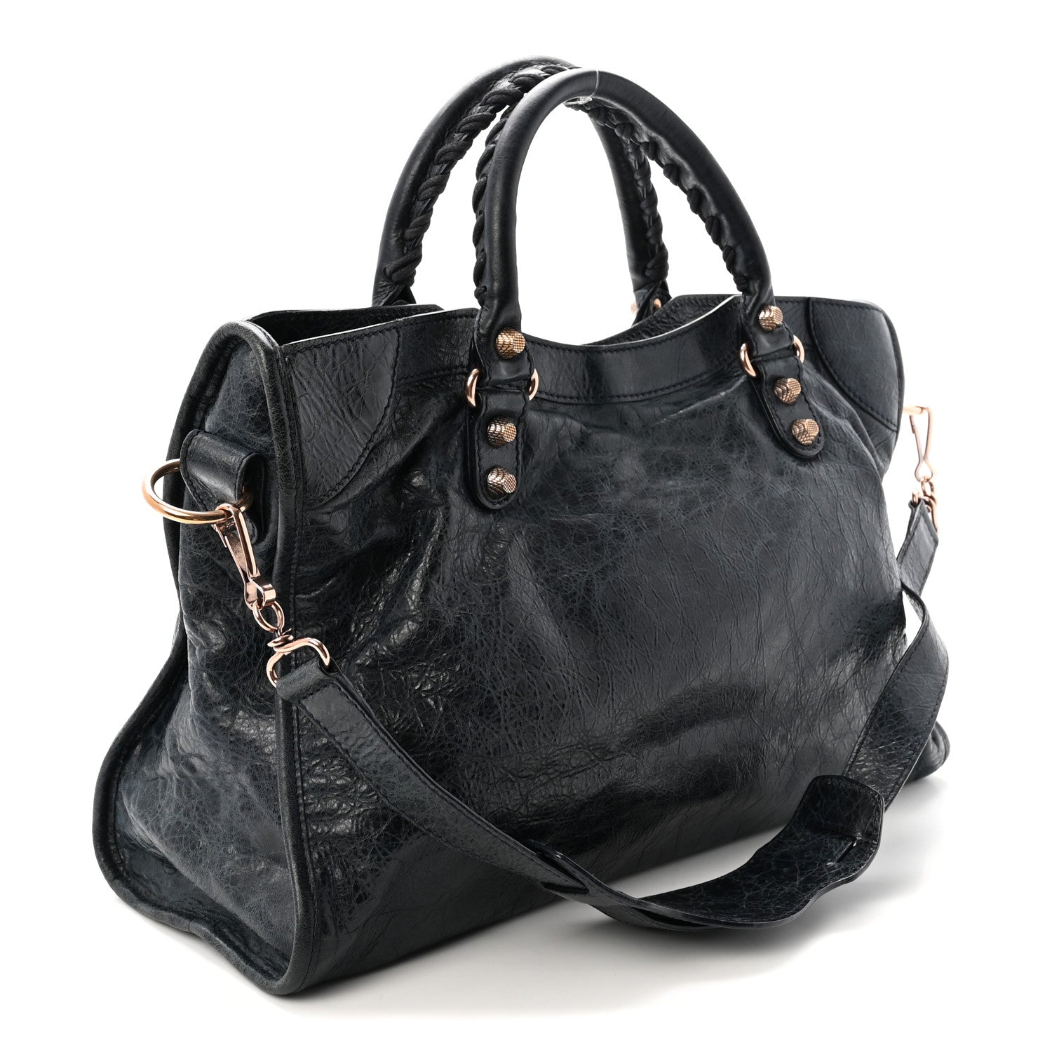 Balenciaga Agneau Giant 12 Rose Gold Hardware City Dark Night 3 of 10