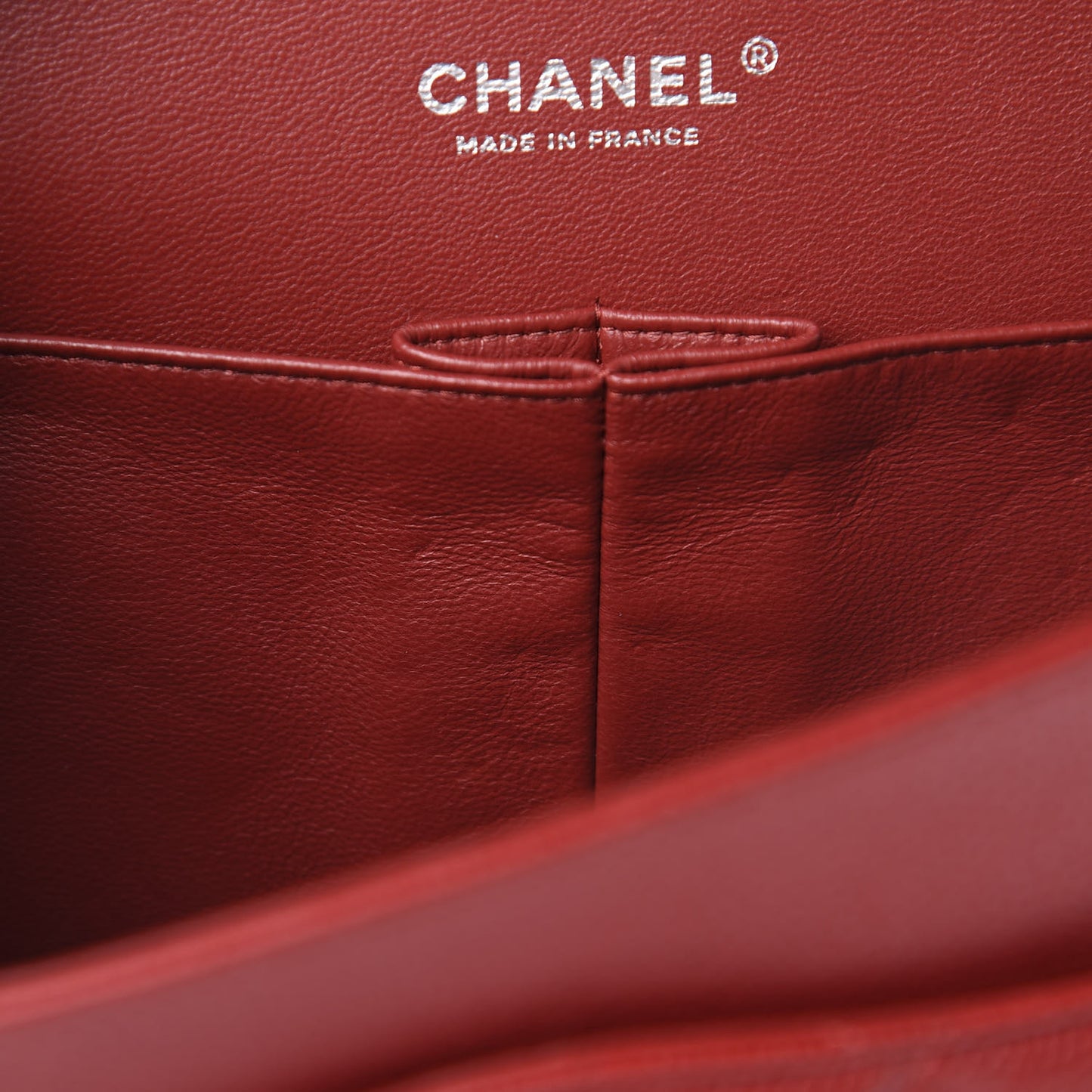 Caviar Quilted Jumbo Double Flap Red