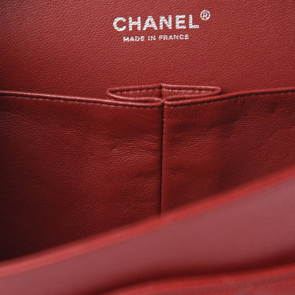 Chanel Caviar Quilted Jumbo Double Flap Red 11 of 13