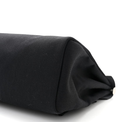 Hermes Military Toile Vache Hunter Herbag Messenger 39 Black 10 of 11