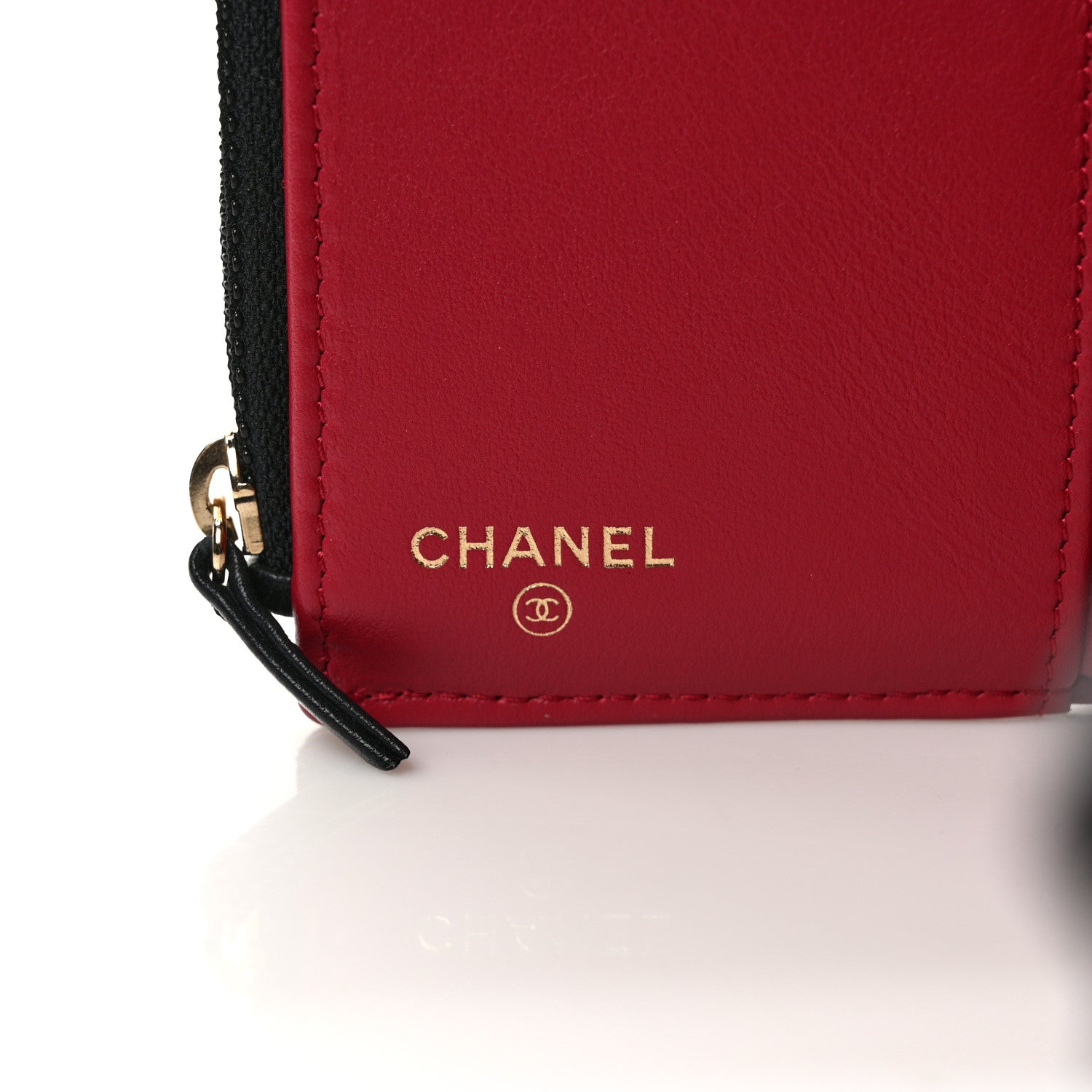 Chanel Goatskin Quilted Chanel 19 Small Flap Wallet Black 6 of 8