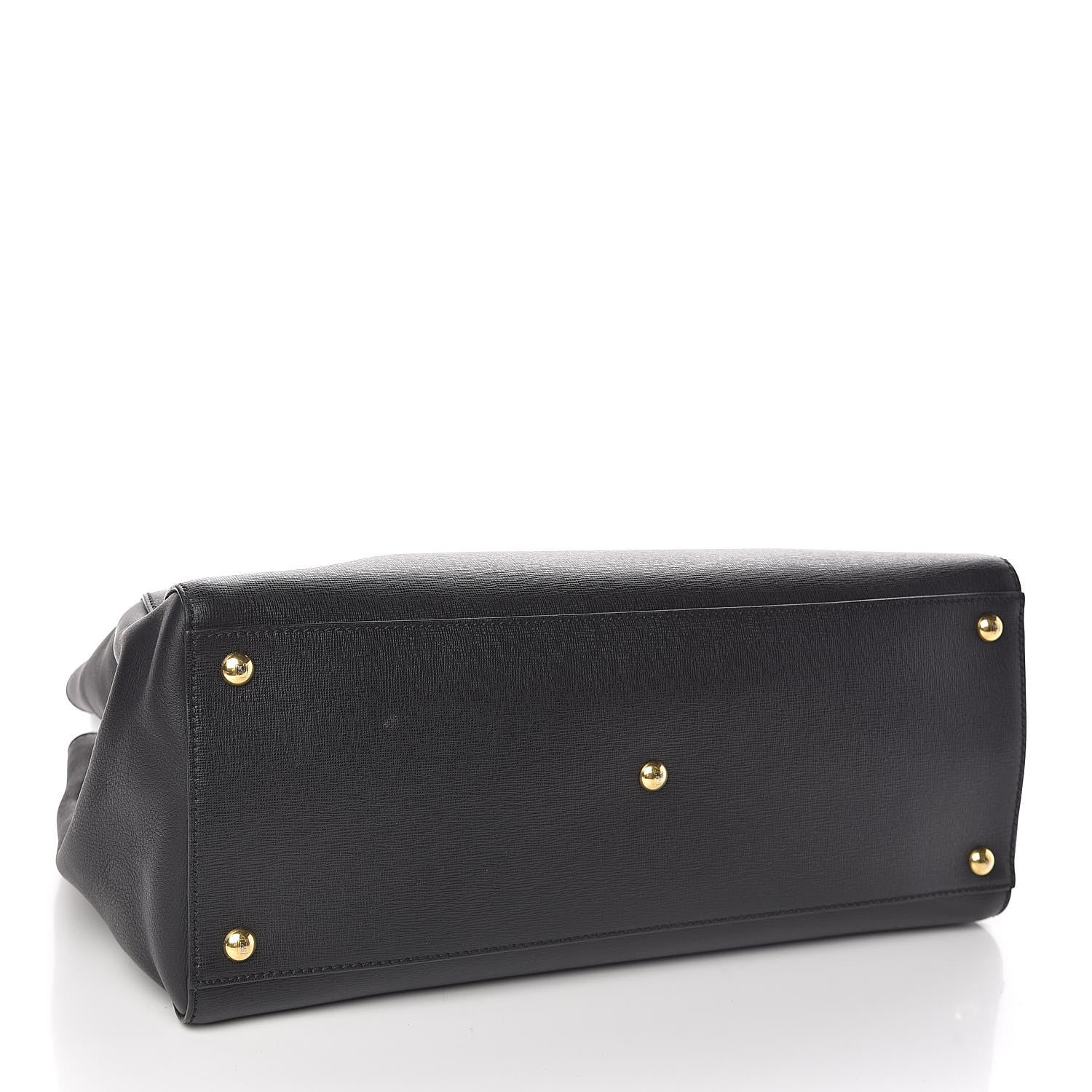 Fendi Vitello Elite Regular 2Jours Tote Black 4 of 9